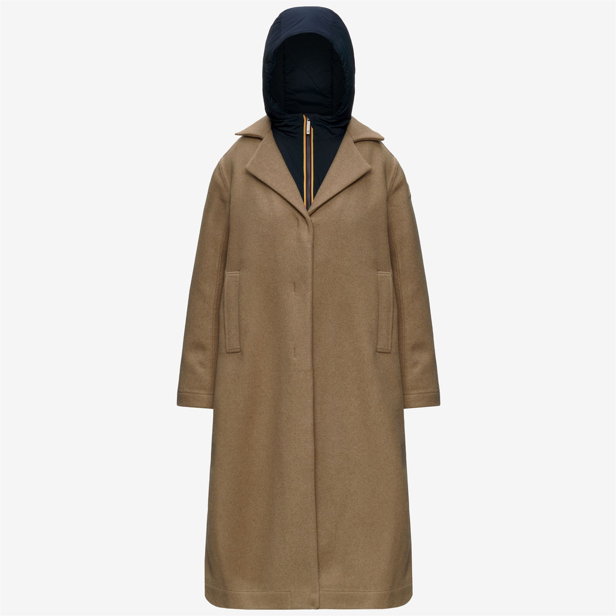 Cappotto K way Donna lana Wool Nylon