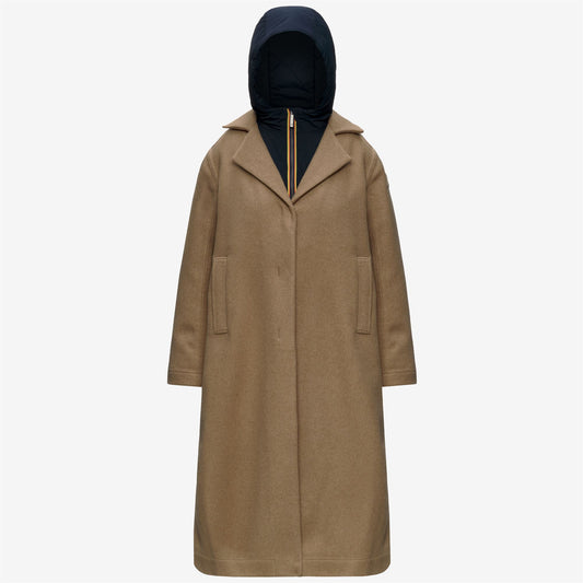 Cappotto K way Donna lana Wool Nylon